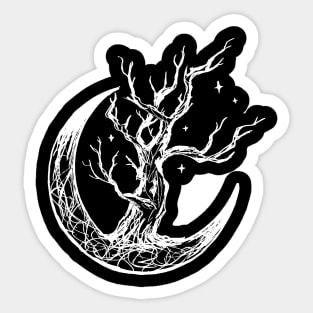 crescent moon Sticker